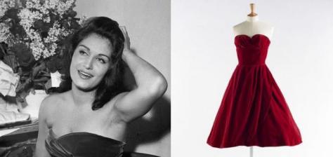 Dalida et sa robe 1958
